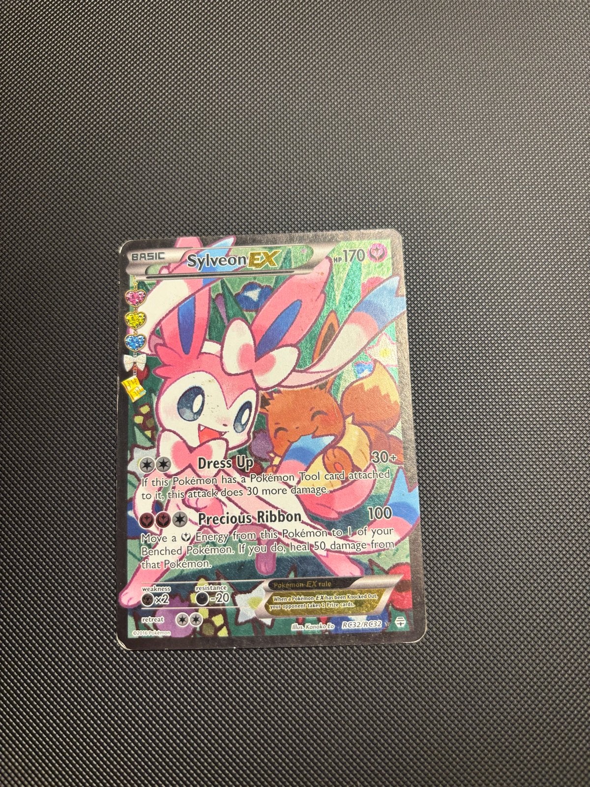 Sylveon EX (RC32/RC32) Pokémon Kaart - Gebruikt, Ophalen of Verzenden, Gebruikt, Losse kaart