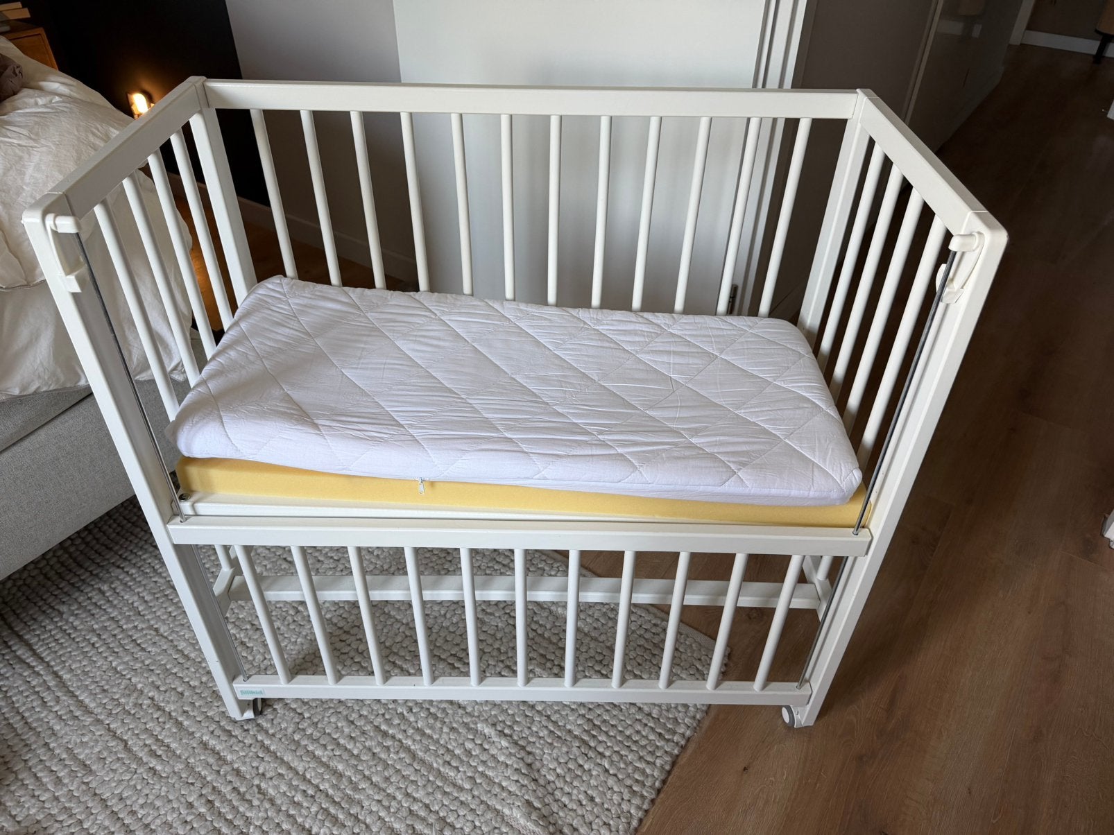 Fillikid co sleeper/ aanschuifbedje hout 90x40 cm, Ophalen, Zo goed als nieuw, Wieg