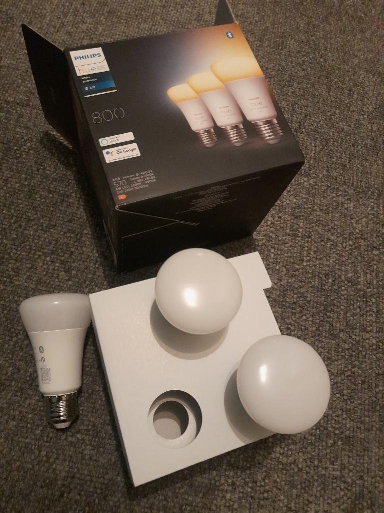 Hue 800 set lampen white ambiance E27 LED lampen. 800 serie, Huis en Inrichting, Lampen | Losse lampen, Nieuw, Led-lamp, Minder dan 30 watt