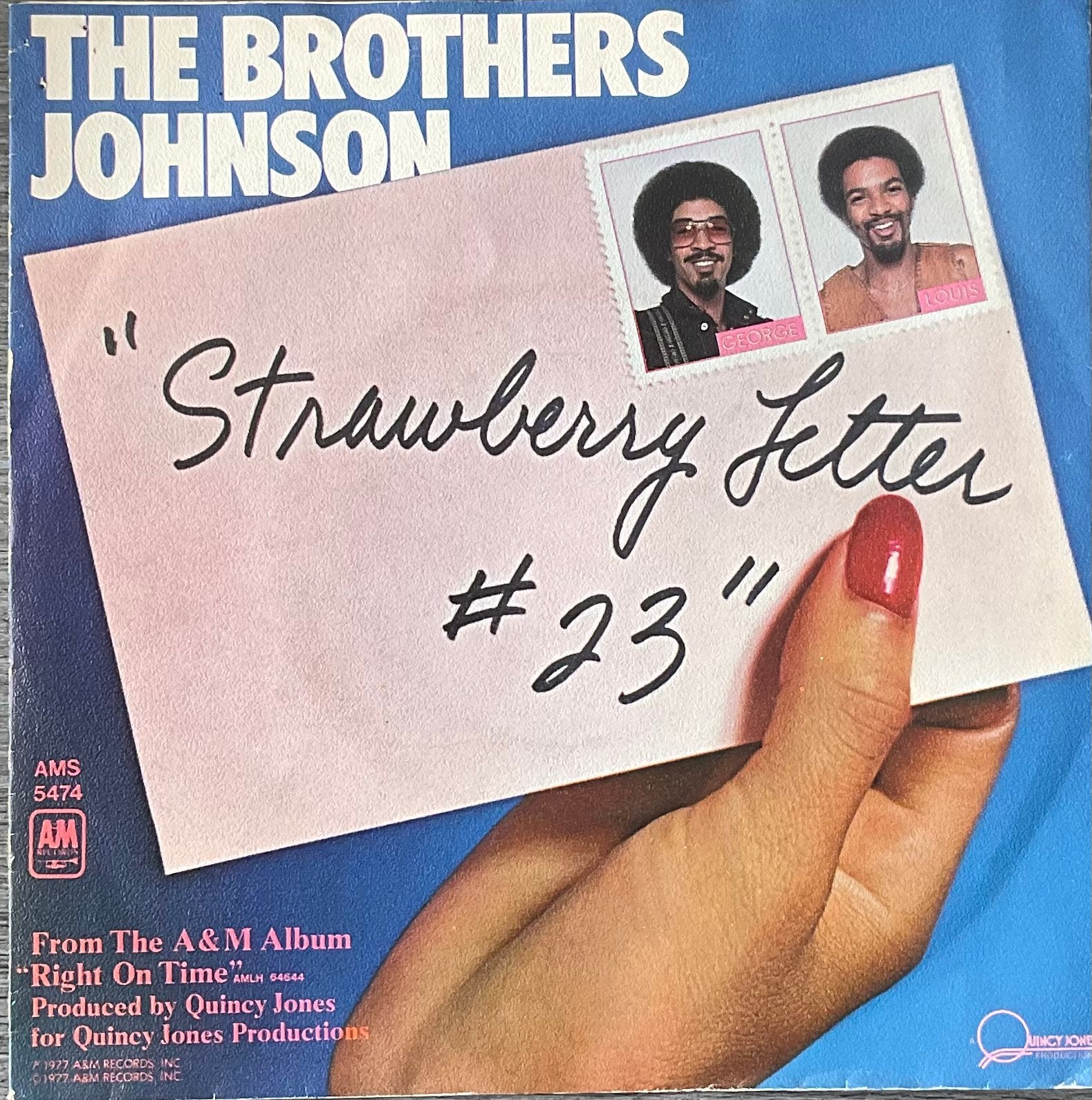 Brothers Johnson-Strawberry letter(NL77)ALS NW(NL29/UK35/US5, Verzenden, 7 inch