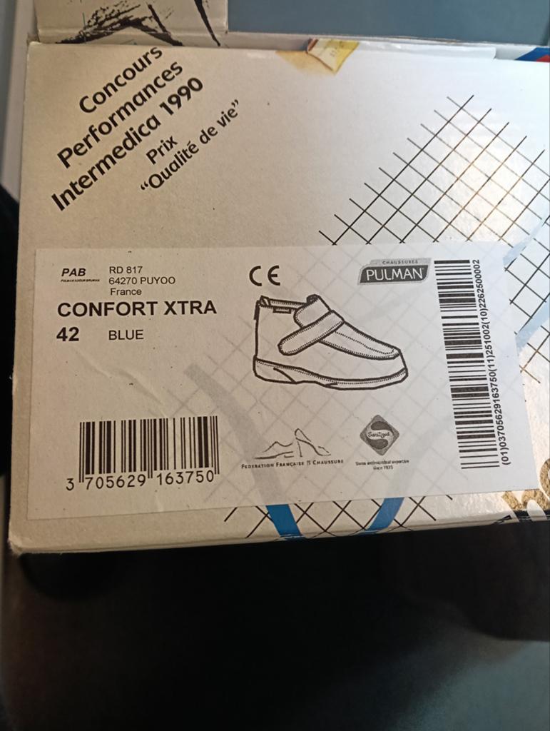 VERBANDSCHOENEN Pulman Confort Xtra Schoenen Maat 42 Blauw, Pulman, Blauw, Overige typen, Nieuw