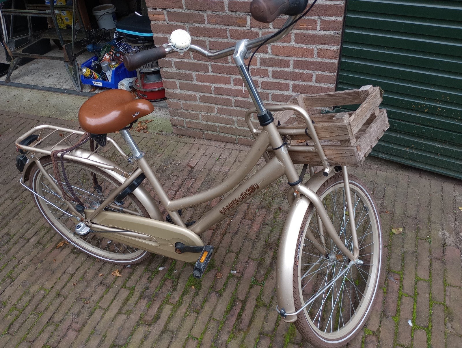 Goudkleurige Sparta Pick-Up Meidenfiets 24 inch, Fietsen en Brommers, Ophalen, Terugtraprem, Sparta, Handrem