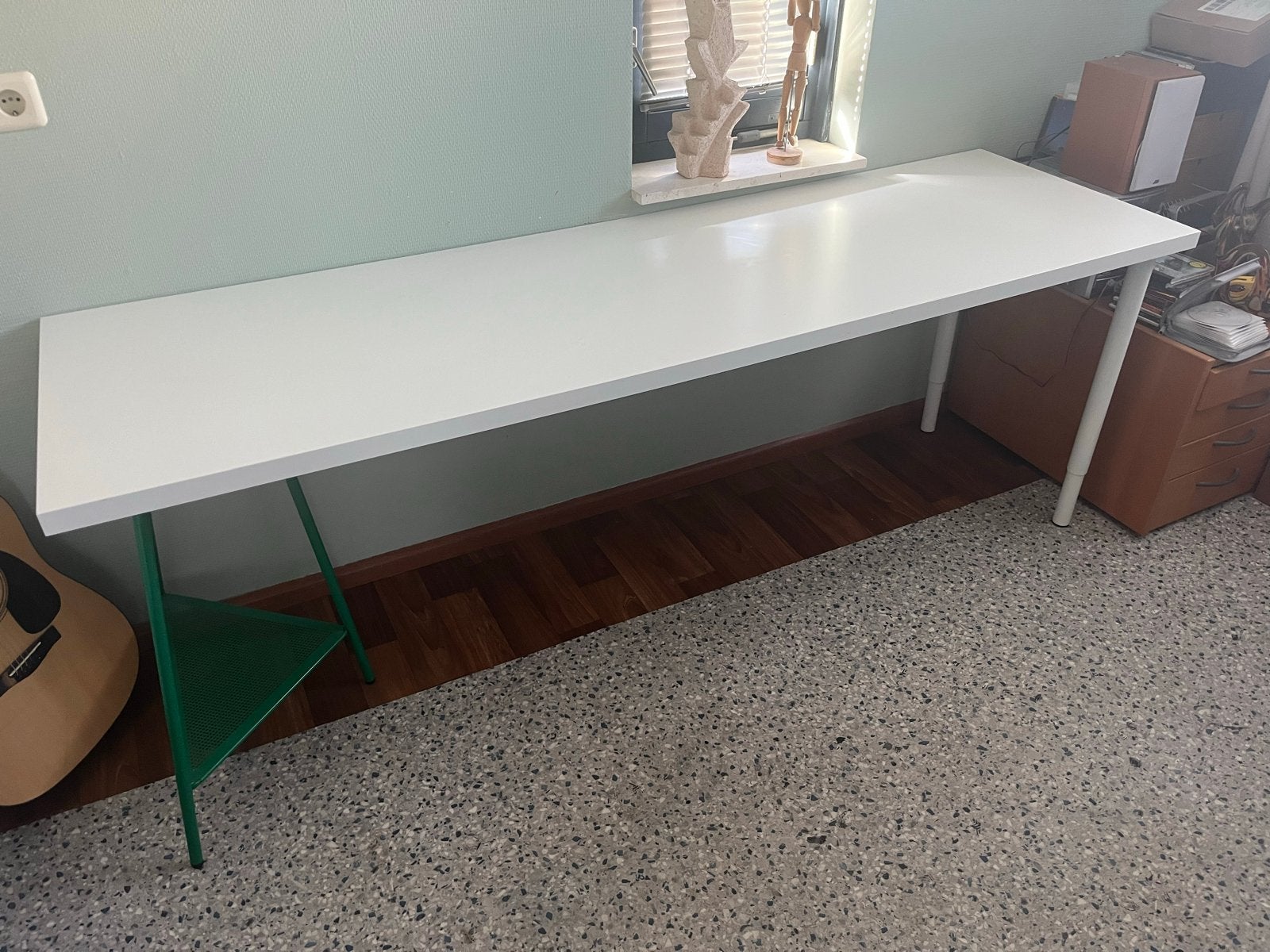 Ikea Lagkapten bureau/tafelblad met speciale poot, Ophalen, Gebruikt, Spaanplaat of MDF, IKEA