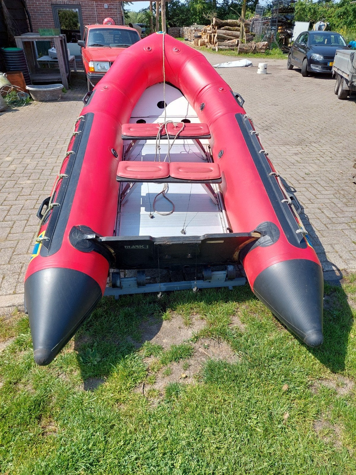 Zodiac Futura S op trailer - Rubberboot, Watersport en Boten, Rubberboten, Zodiac, Aluminium, Ophalen