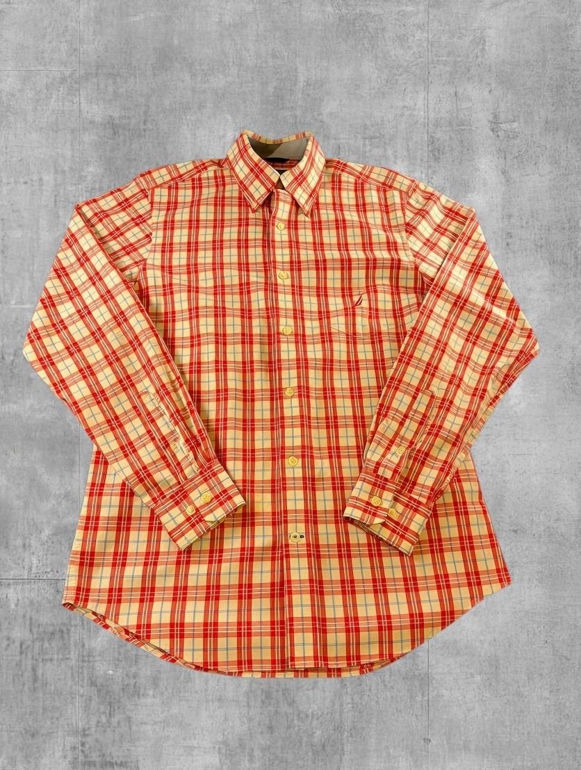 Rood geruit Nautica overhemd (houthakkershemd / lumberjack, Kleding | Heren, 6 Alexandra Road West, Huddersfield, West Yorkshire HD3 4EX, Verenigd Koninkrijk