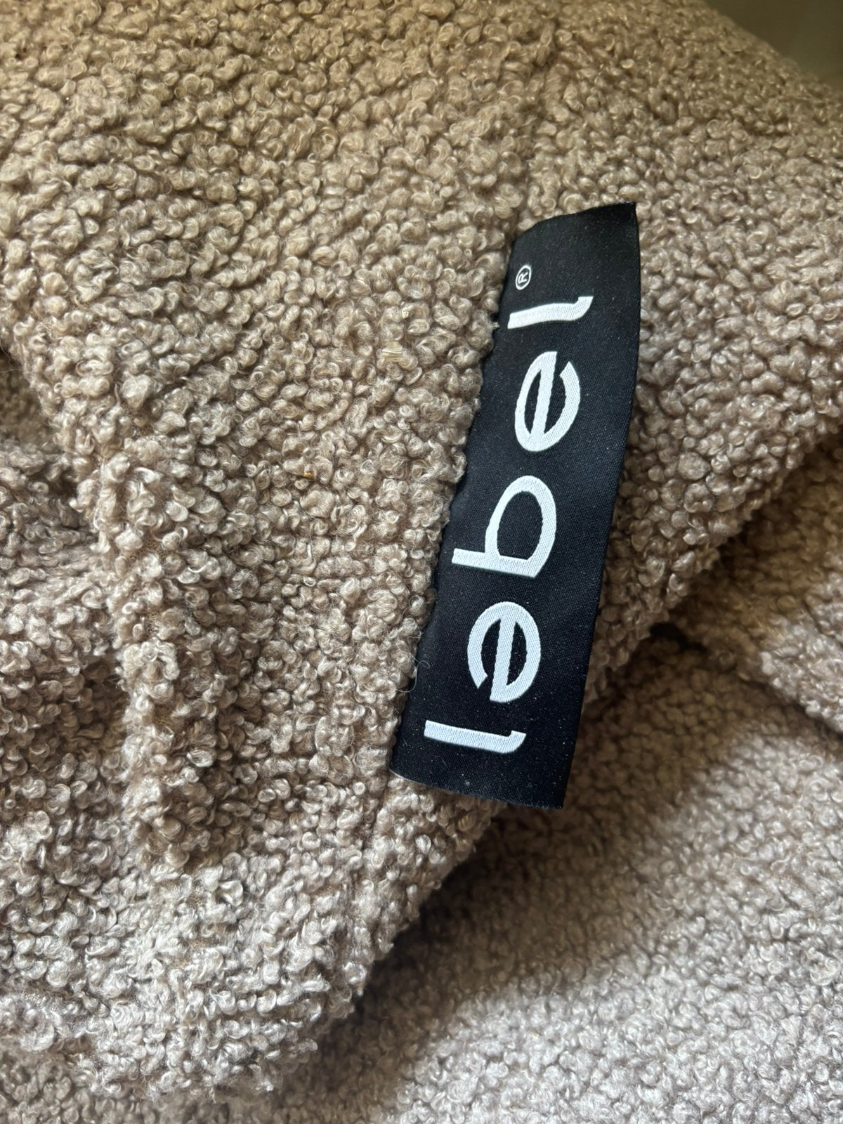 Lebel loungestoel Fay- taupe- 70x100x100 cm, nieuw., Ophalen of Verzenden, Nieuw