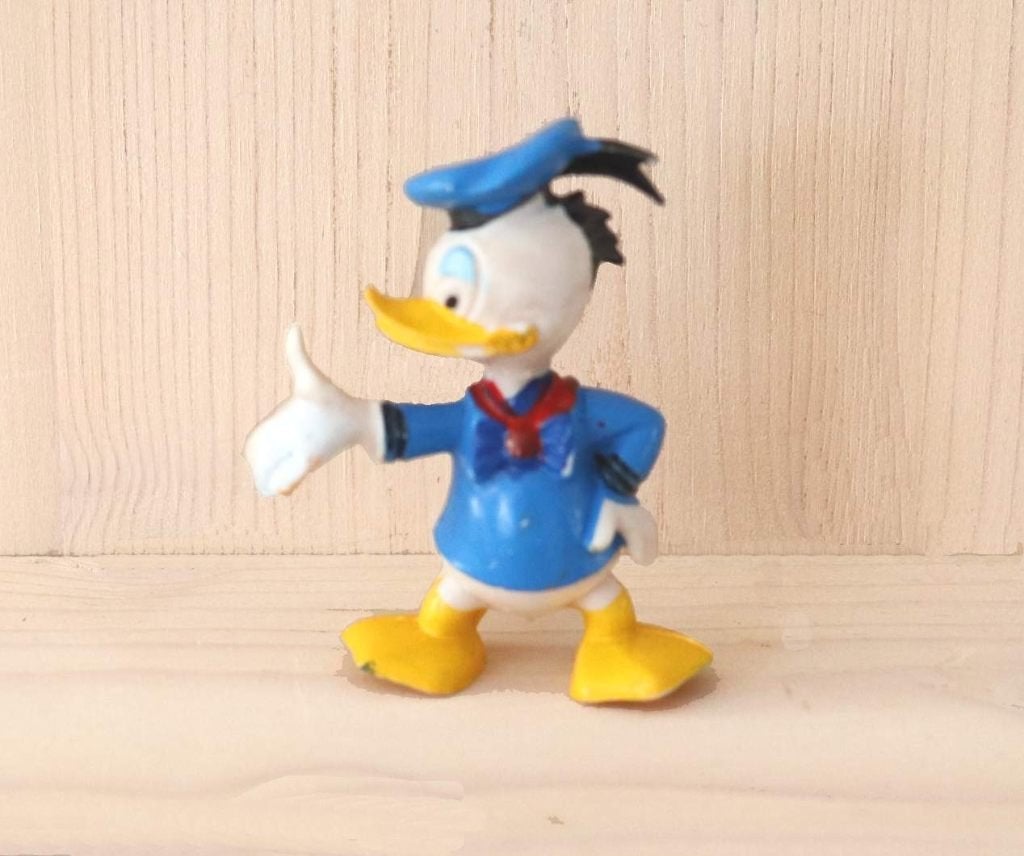 Vintage Donald Duck figuur Walt Disney jaren 70, Verzamelen, Ophalen of Verzenden, Donald Duck, Zo goed als nieuw, Beeldje of Figuurtje