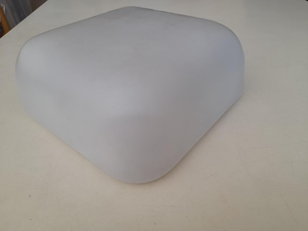 Plafonieree witte matglas RZB art deco Gispen  - zgan, Ophalen, Zo goed als nieuw