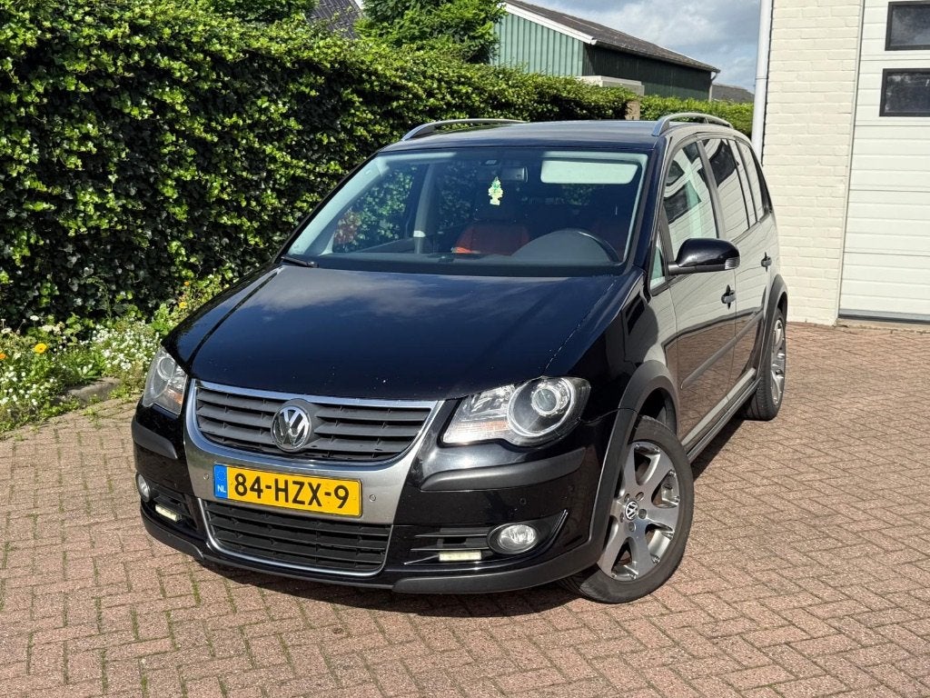 Volkswagen Touran 1.4 TSI 103KW Cross 2009 Zwart Clima | Cru, Auto's, 4 cilinders, 1507 kg, Zwart, Origineel Nederlands