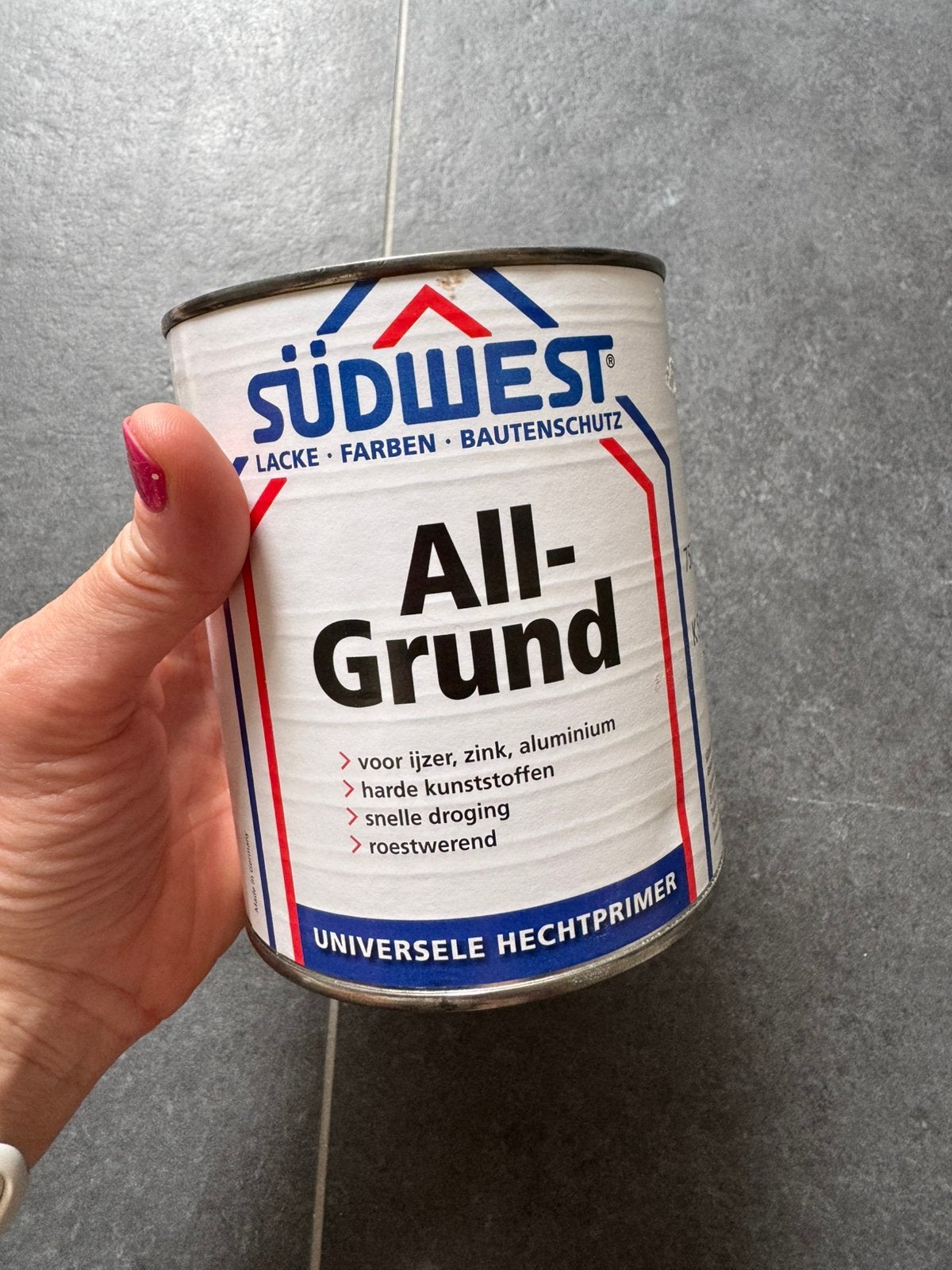 All grund primer Sudwest - nieuw, Minder dan 5 liter, Ophalen of Verzenden, Zo goed als nieuw, Rood