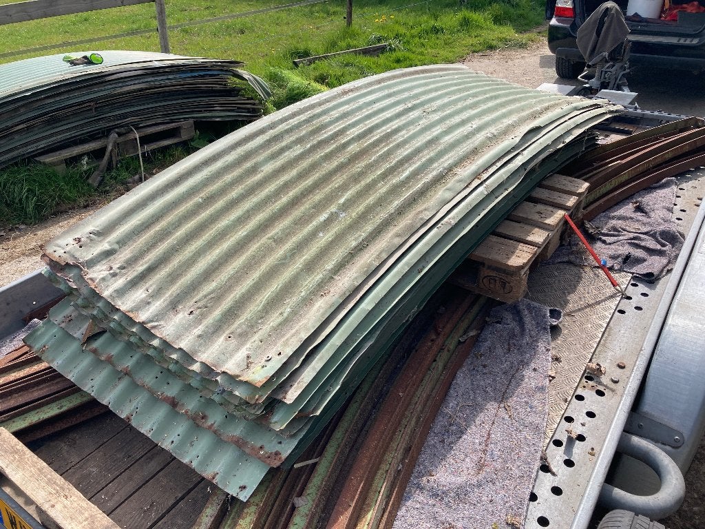 Golfplaat patina mancave, Doe-het-zelf en Verbouw, Platen en Panelen, Gebruikt, Overige materialen, Ophalen