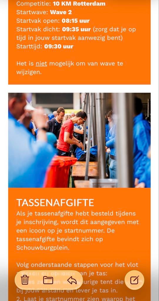 Startbewijs 10km Marathon Rotterdam - Wave 2, Overige typen, Nieuw, Hardlopen, Ophalen