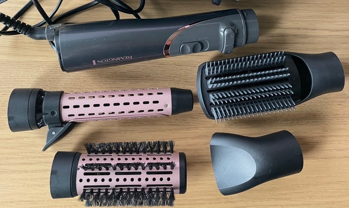 Remington Curl & Straight Rotating Hot Air Styler, Ophalen of Verzenden, Zo goed als nieuw, Haarverzorging