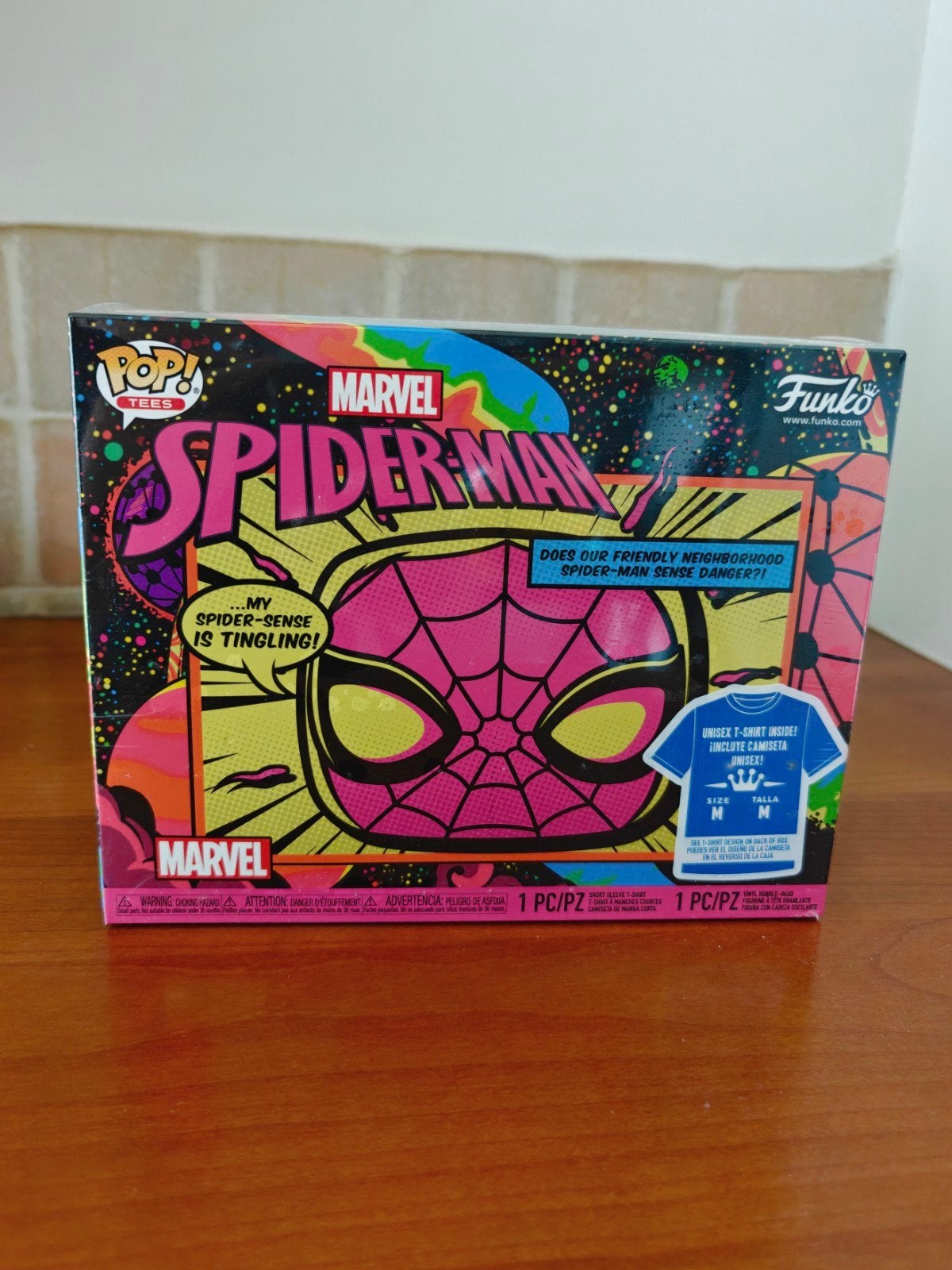 Funko Pop Tee Marvel Spiderman 652, Ophalen of Verzenden, Nieuw