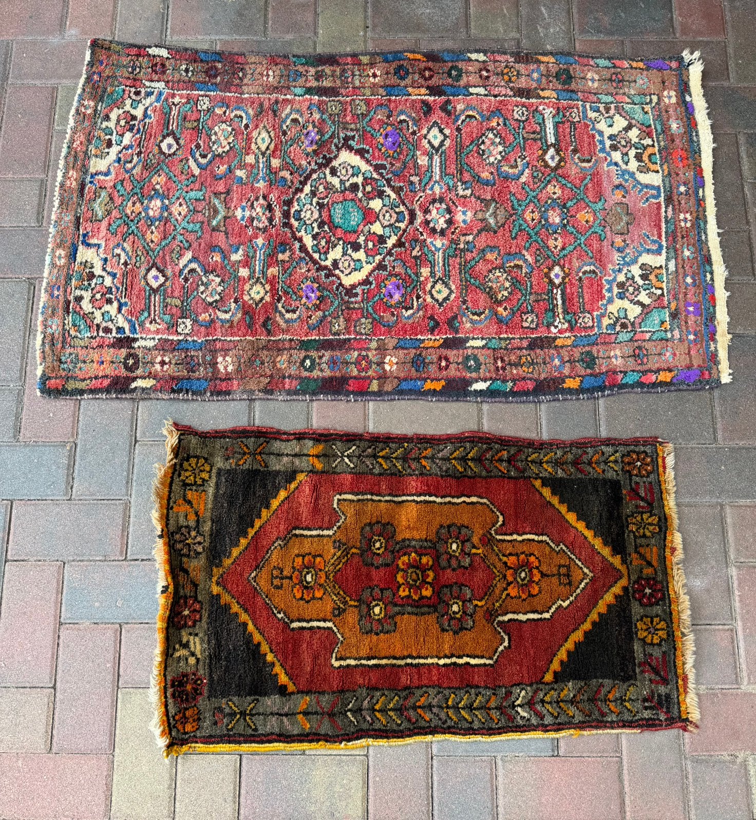 2x Perzisch kleed/tafelkleed., Ophalen