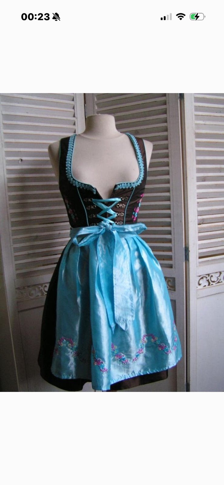 Mooie dirndl jurk 💙 oktober fest tiroler jurk 36, Ophalen of Verzenden, Zo goed als nieuw, Maat 36 (S), Overige thema's