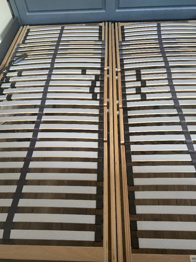Elektrisch verstelbare lattenbodems 2 stuks, Ophalen, Gebruikt, 90 cm, Eenpersoons