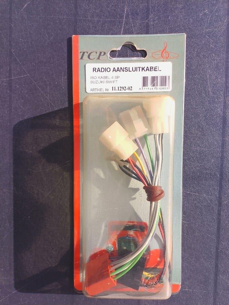 ISO Radio aansluitkabel Suzuki Swift, Auto diversen, TCP, -, Verzenden, -