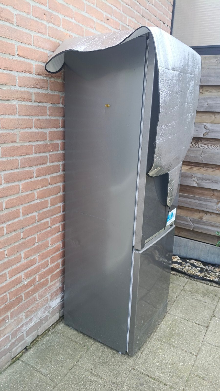 Koelkast met aparte vriezer - Zo goed als nieuw maar defect., 200 liter of meer, 60 cm of meer, Met aparte vriezer, Zo goed als nieuw