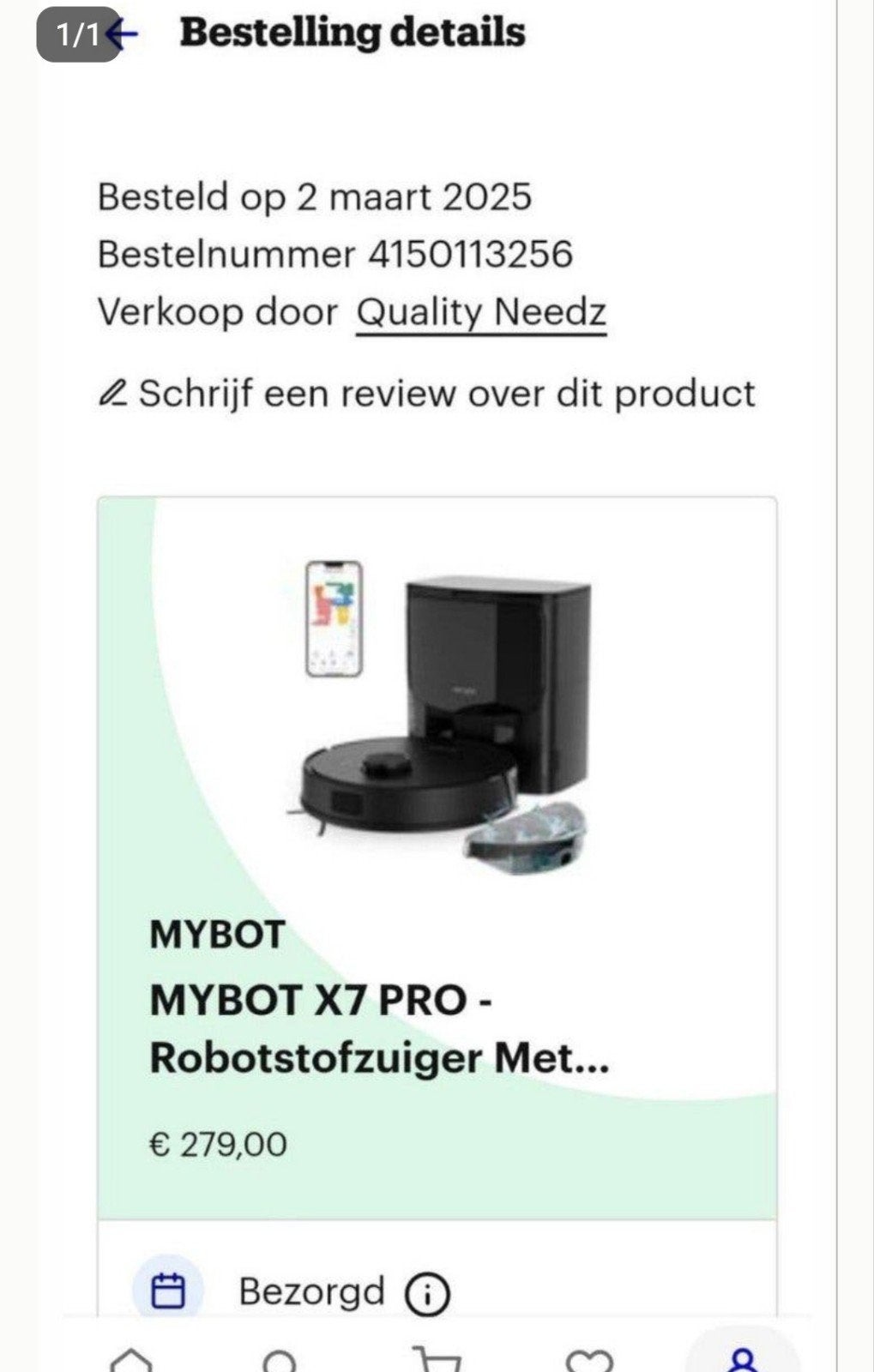 MYBOT X7 PRO Robotstofzuiger met dweilfunctie - Z.G.A.N., Ophalen, Zo goed als nieuw