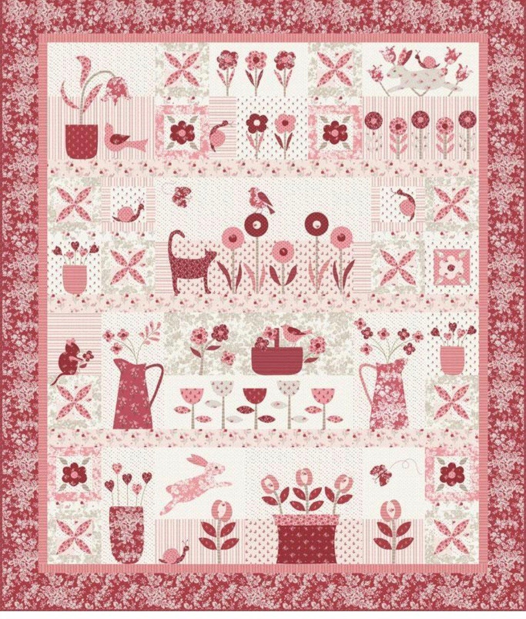 Flower Farm quilt kit, Ophalen of Verzenden, Nieuw, Overige typen