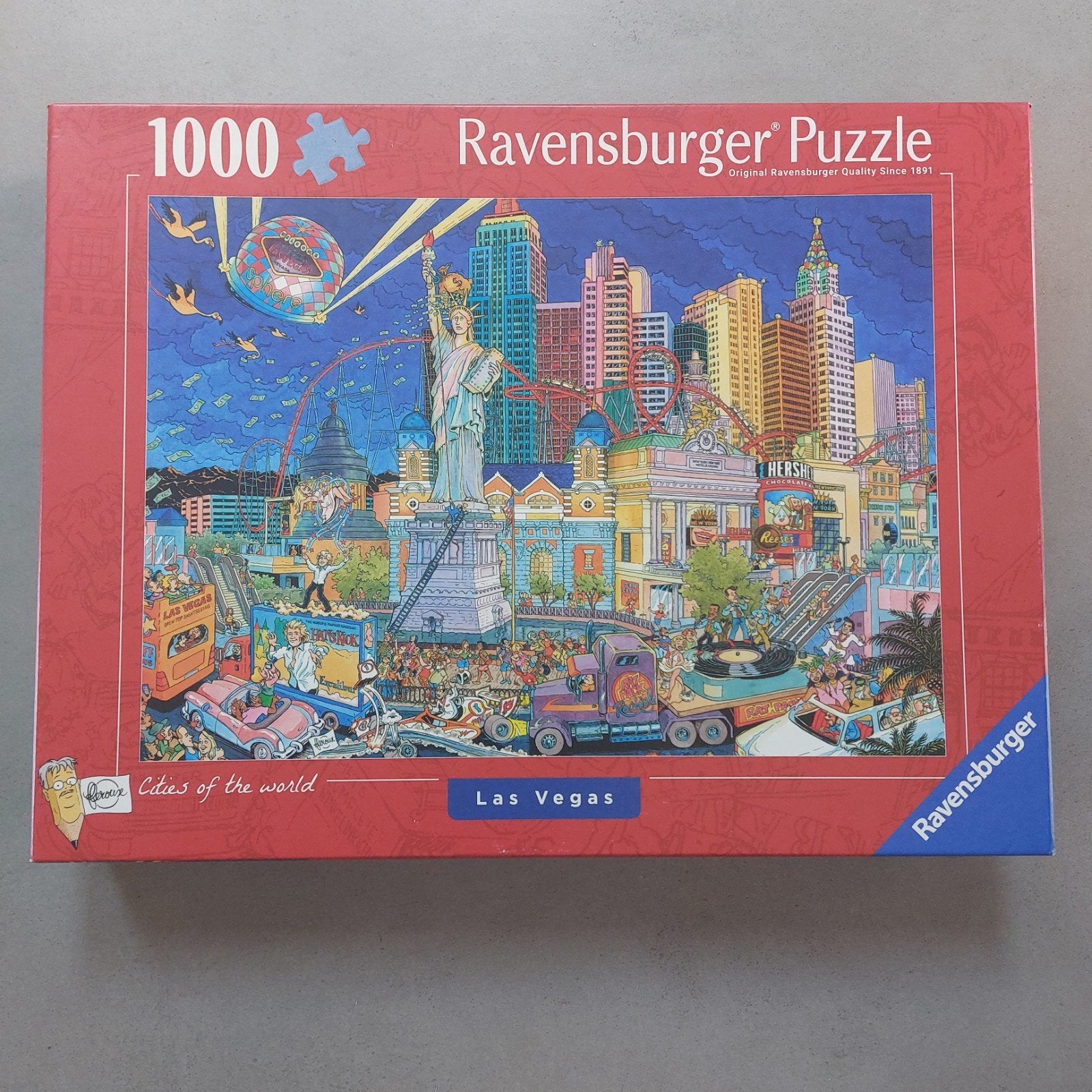 Ravensburger Legpuzzel 1000 stukjes Las Vegas, Ophalen, 500 t/m 1500 stukjes, Zo goed als nieuw, Legpuzzel