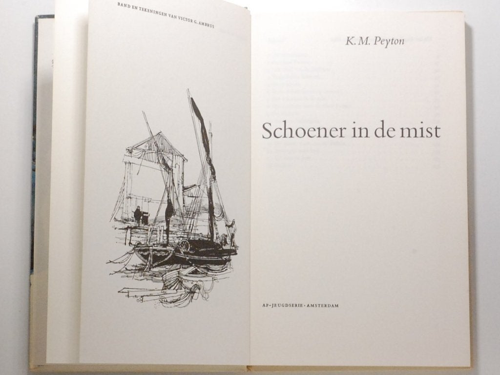 Schoener in de mist - K.M. Peyton Vintage Jeugdboek jaren 60, Verzenden, K.M. Peyton, Zo goed als nieuw, Fictie