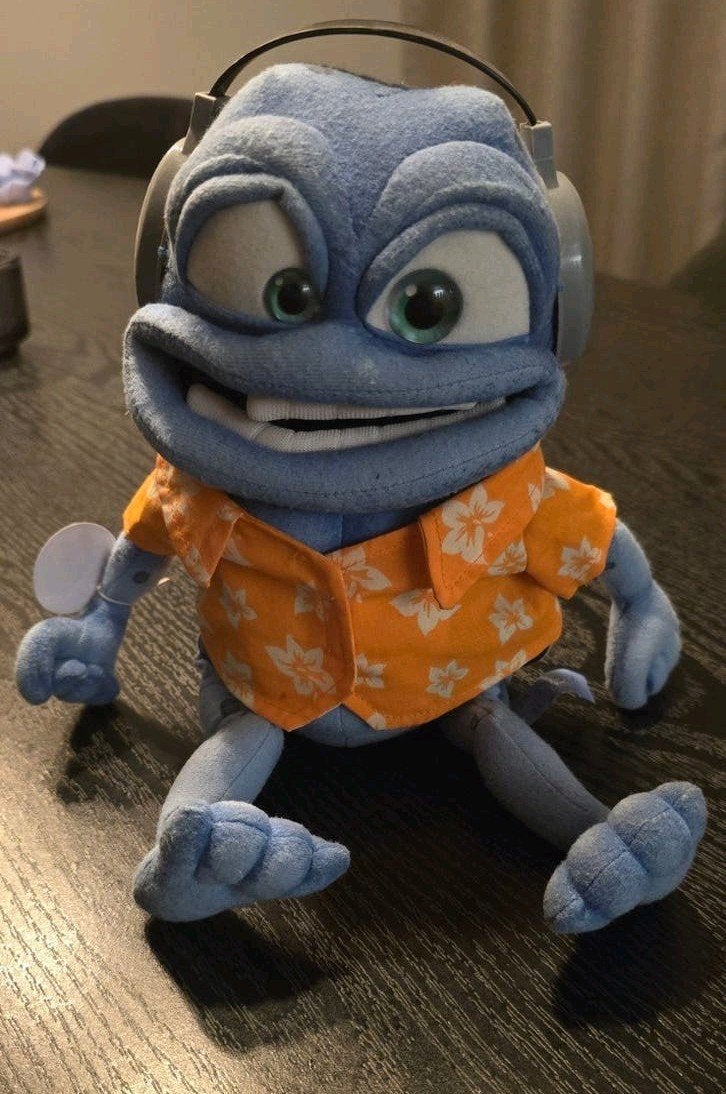 Crazy Frog originele knuffel - 25 cm hoog, Ophalen of Verzenden