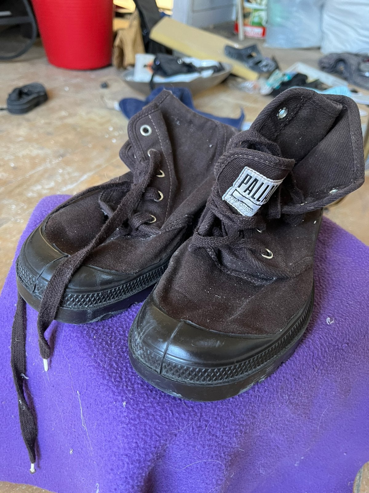 Palladium maat 37, Ophalen, Bruin, Sneakers of Gympen, Gedragen