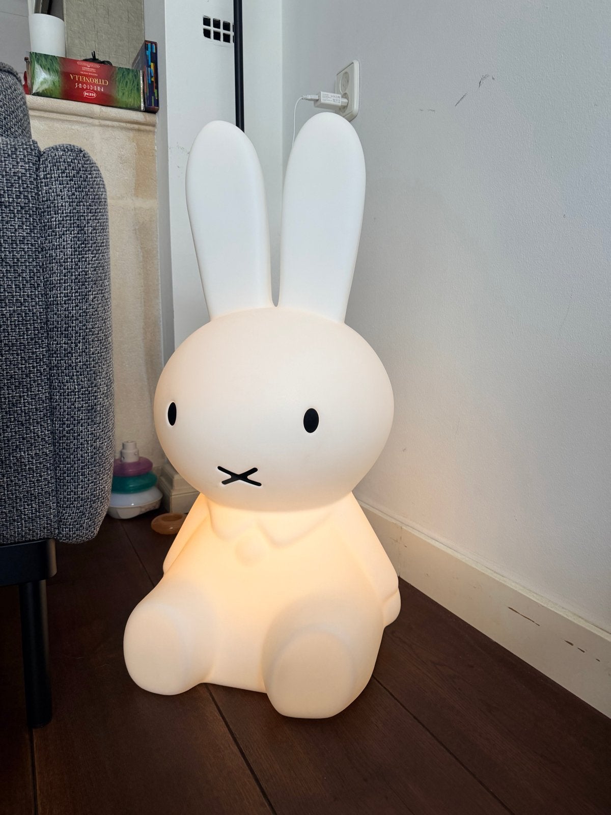 Mr. Maria Miffy Nijntje lamp XL 80cm met afstandsbediening, Ophalen, Zo goed als nieuw, Overige typen