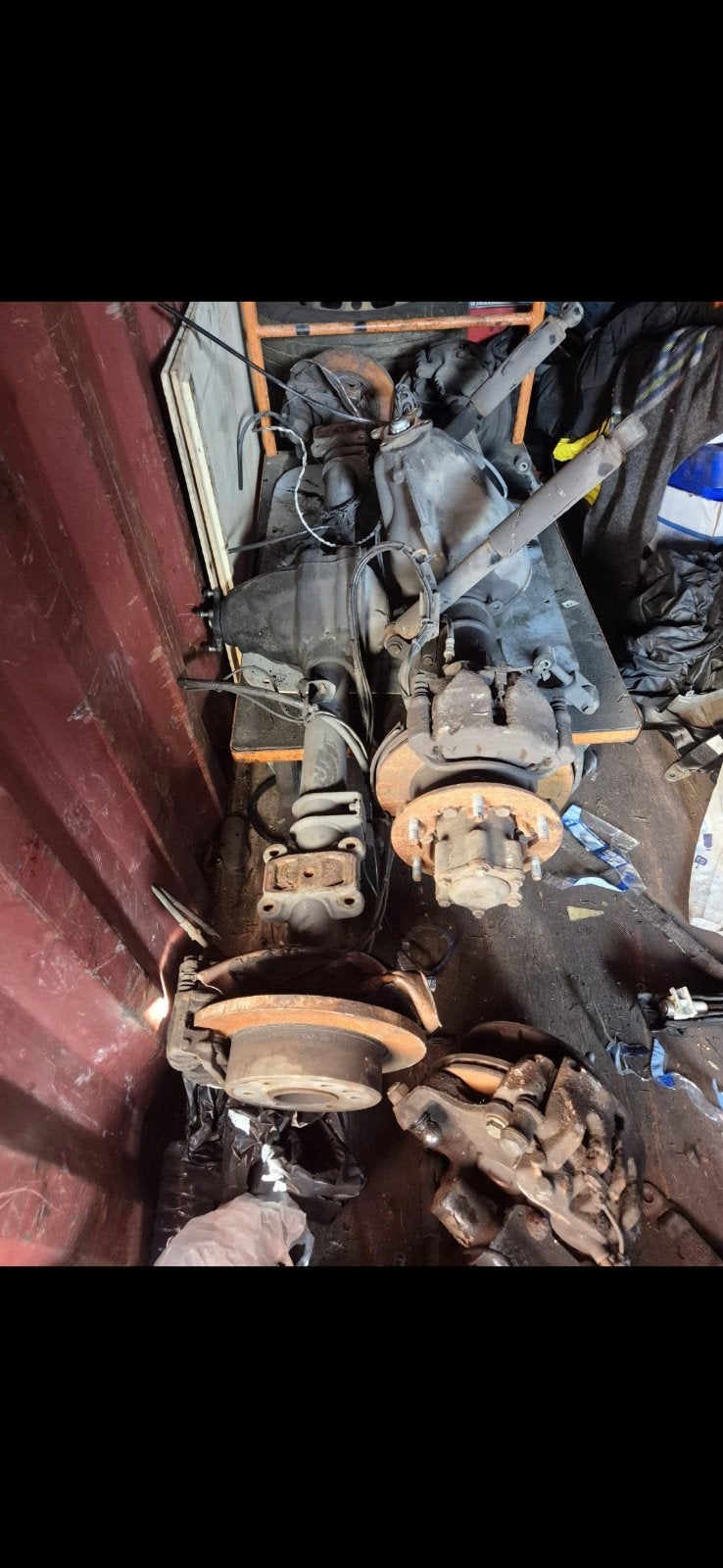 2 stuks achterassen mercedes sprinter dubbellucht en normaal, Ophalen