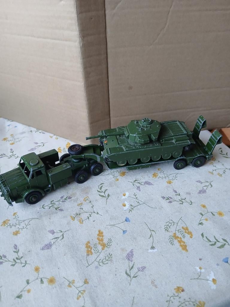 Mighty Antar Tank Transporter.  Dinky supertoys 660 met Tank, Ophalen of Verzenden, Dinky Toys