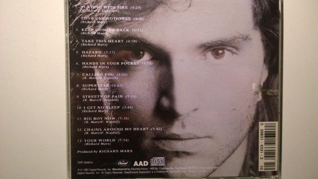Richard Marx - Rush Street, Ophalen of Verzenden, 1980 - 1989, Zo goed als nieuw