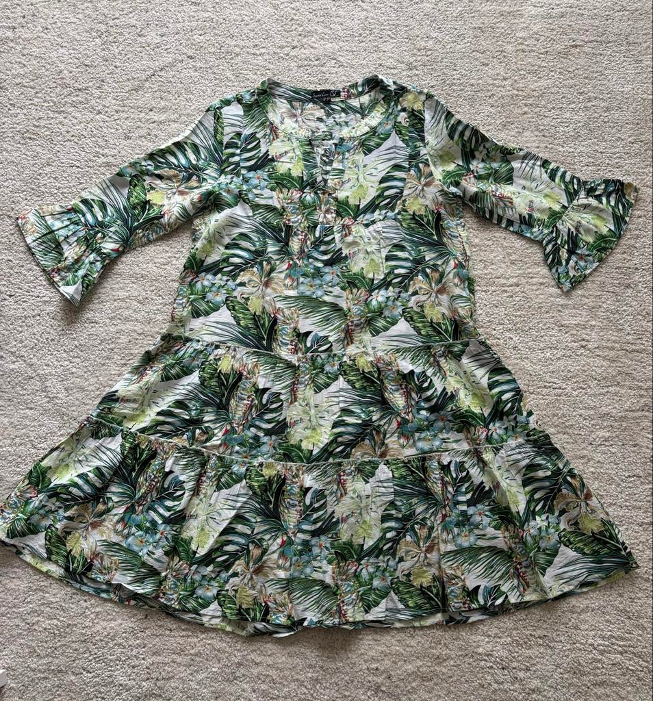 Nieuwe Smashed Lemon jurk maat 36 met tropische print, Nieuw, Ophalen of Verzenden, Maat 36 (S), Boven de knie