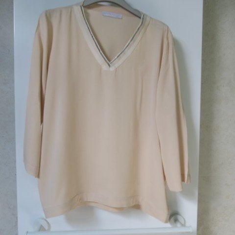 Blouse zijde zalmroze Fabiana Filippi mt 38 (it 42), Maat 38/40 (M), Overige kleuren, Nieuw, Ophalen of Verzenden