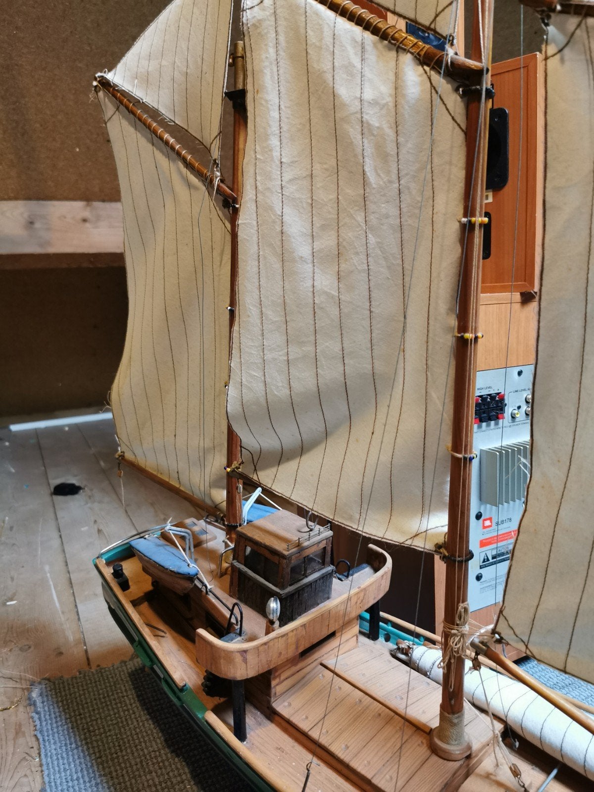 Gedetailleerd scheepsmodel van een zeilschip, Hobby en Vrije tijd, Modelbouw | Boten en Schepen, Ophalen of Verzenden