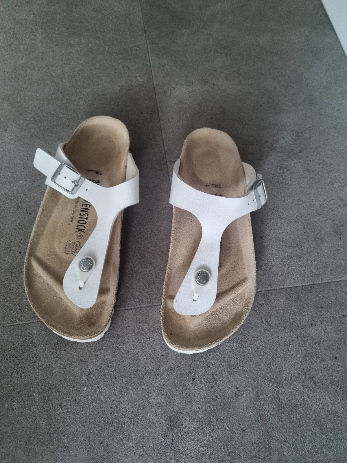 Birkenstock Gizeh teenslippers - Wit - Maat 37, Slippers, Wit, Ophalen of Verzenden, Gedragen