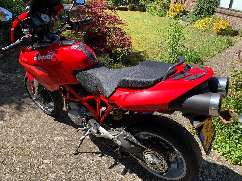 Ducati Multistrada 1000 DS Rood, Handvatverwarming, 2 cilinders, Motorrijbewijs A, 992 cc