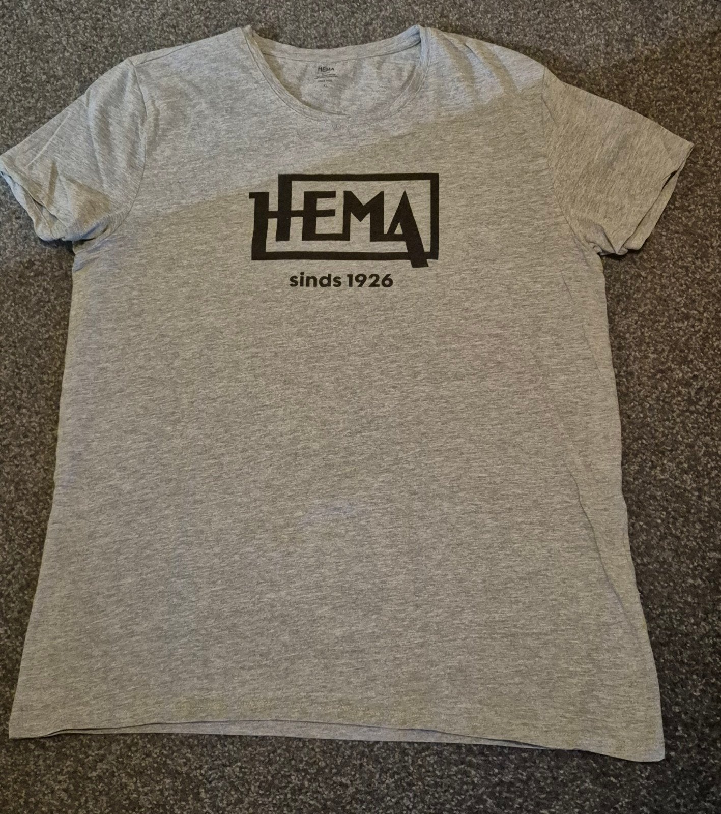 Hema T-shirt Grijs Maat L en 1x XL, Ophalen of Verzenden, Zo goed als nieuw, Grijs, Korte mouw