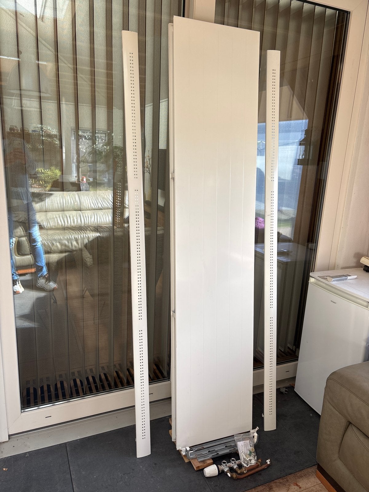 Grote design radiator met thermostaatkraan, Ophalen, Gebruikt, Hoog rendement (Hr), Radiator