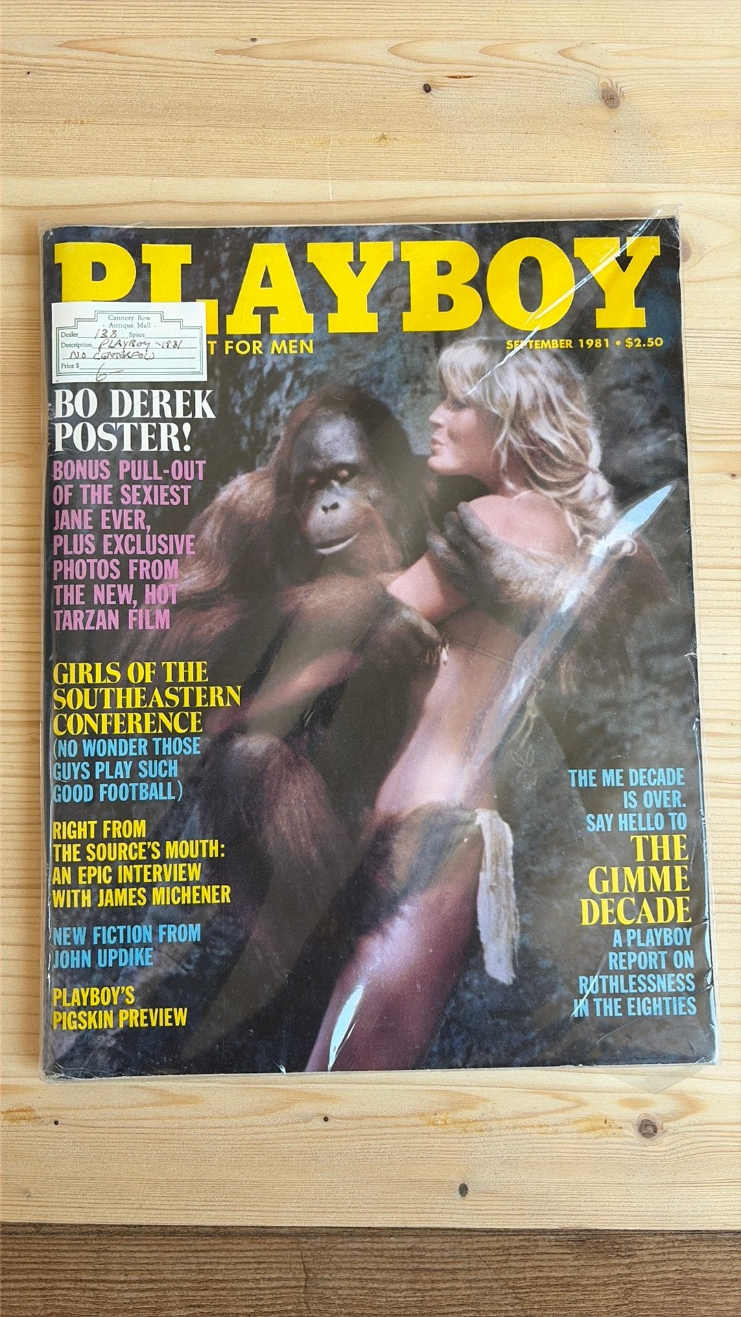Vintage playboy 1981, Verzenden, Zo goed als nieuw, Muziek, Film of Tv
