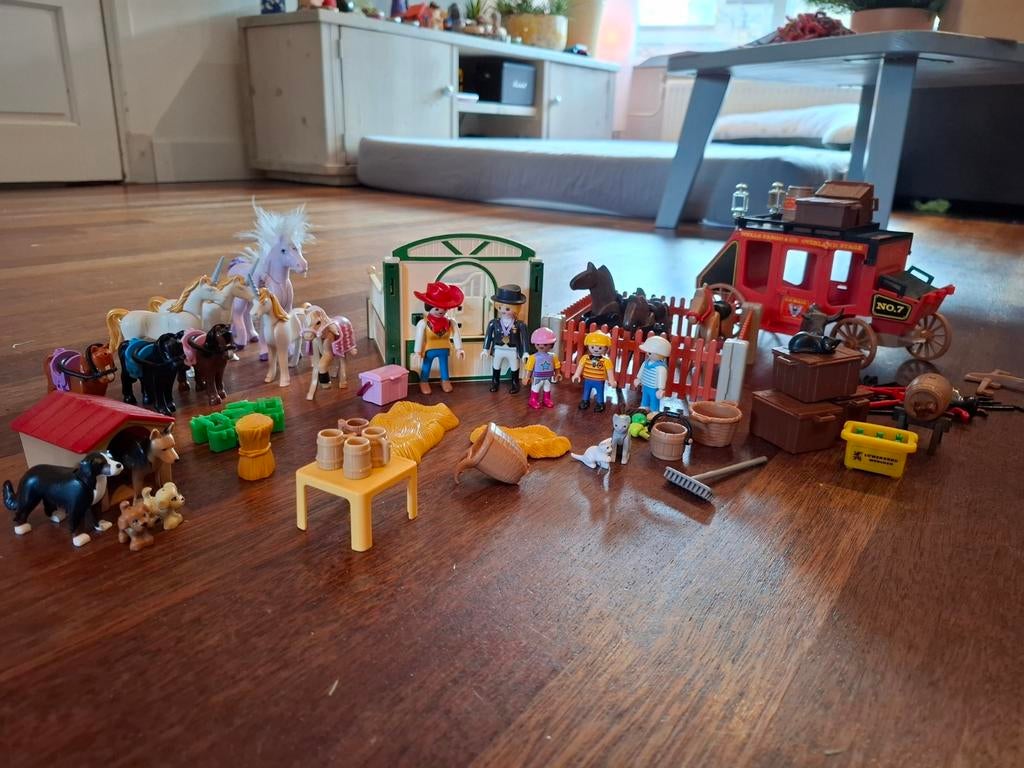 Playmobil Paarden Set met Koets en Stal, Ophalen, Gebruikt, Los playmobil