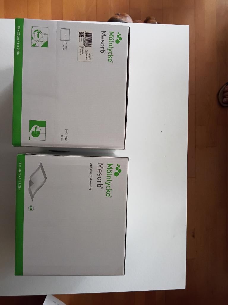 Steriel wond verband mesorb molnlycke 2 dozen, Ophalen of Verzenden, Nieuw