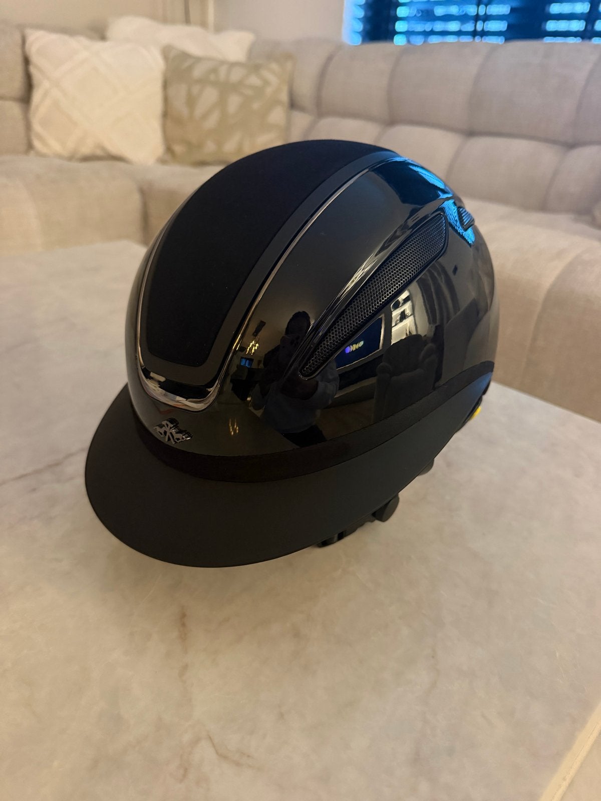 Cap hv polo magnifica maat s (53 - 55cm), Ophalen of Verzenden, Zo goed als nieuw, Rijhelm/cap, Zwart