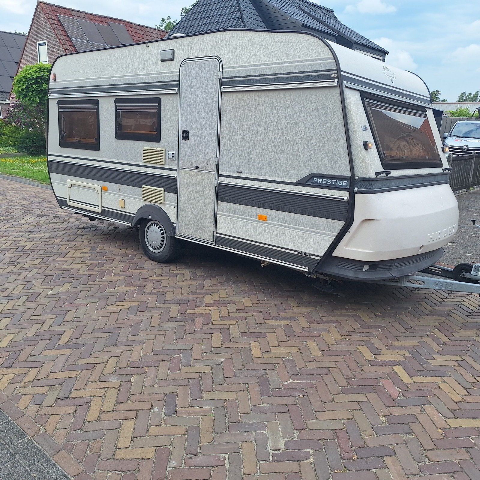 Hobby Prestige compleet met inboedel, Caravans en Kamperen, Vast bed, Hobby, Treinzit, Particulier