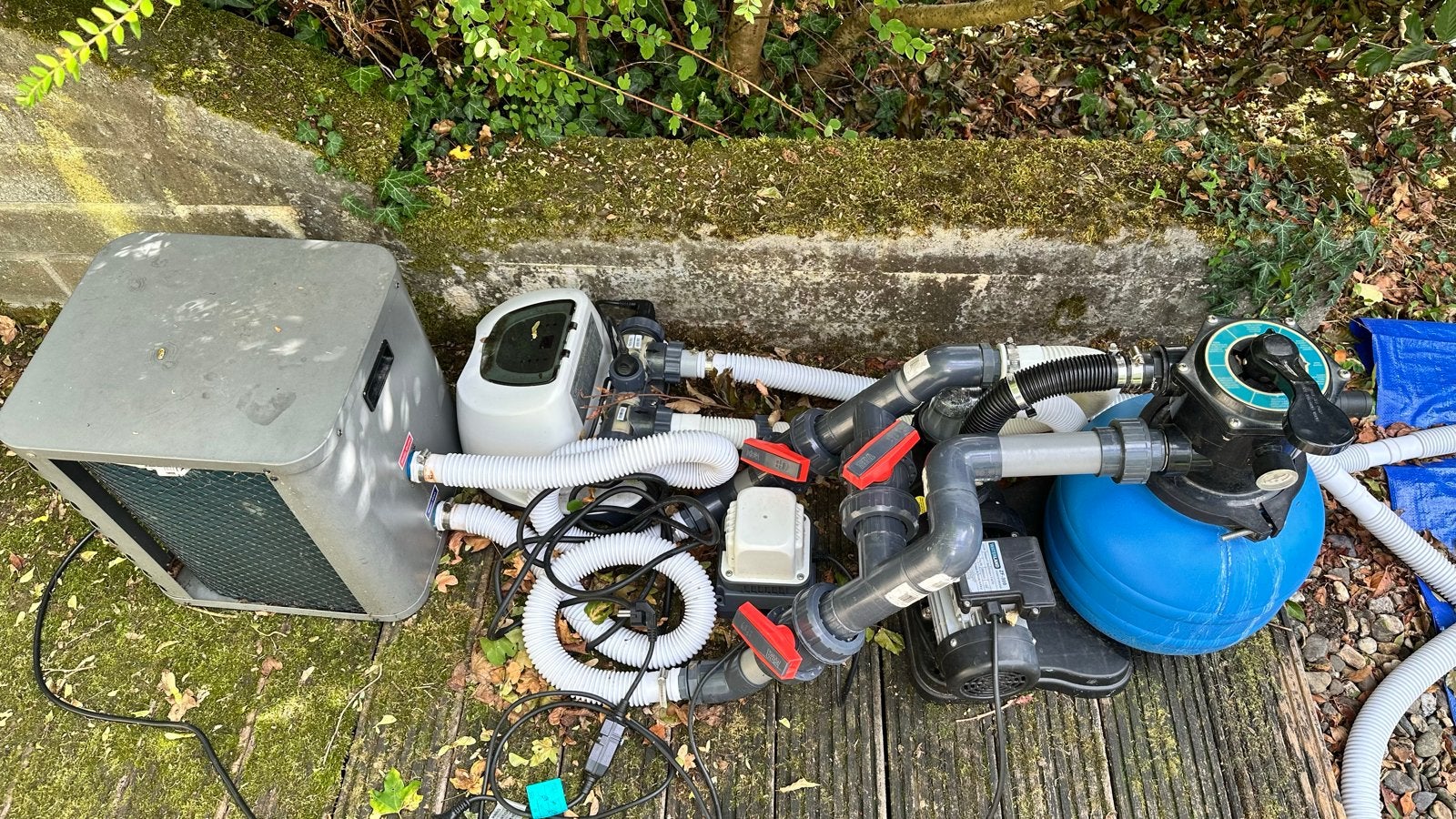 Zwembad set compeet , warmtepomp, zoutsysteem, Tuin en Terras, Zwembaden, Ophalen, Gebruikt, Minder dan 80 cm, Rond