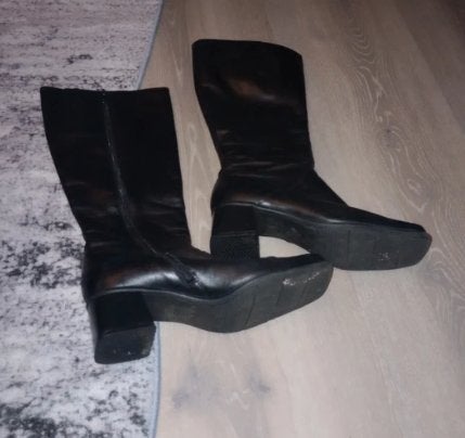 Gabor laarzen maat 39 (6) zwart, Kleding | Dames, Schoenen, Ophalen of Verzenden, Gedragen, Zwart, Hoge laarzen