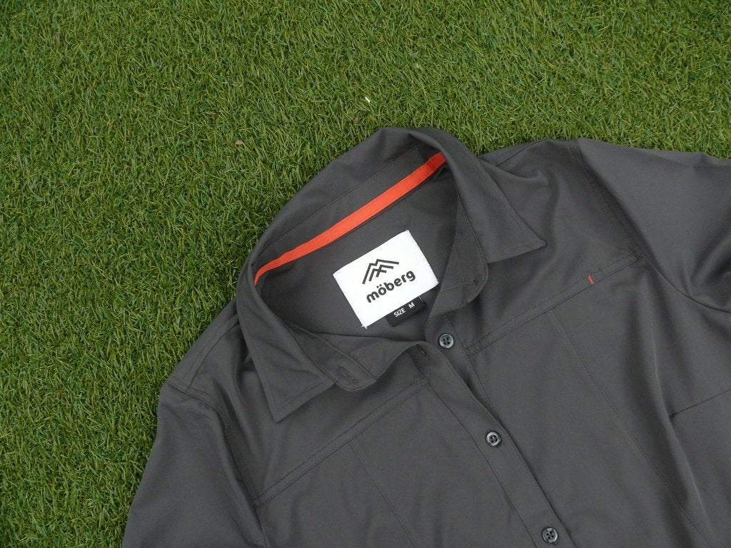 Moberg grijze reisblouse maat M stretch als nieuw, Maat 38/40 (M), Ophalen of Verzenden, Zo goed als nieuw, Moberg