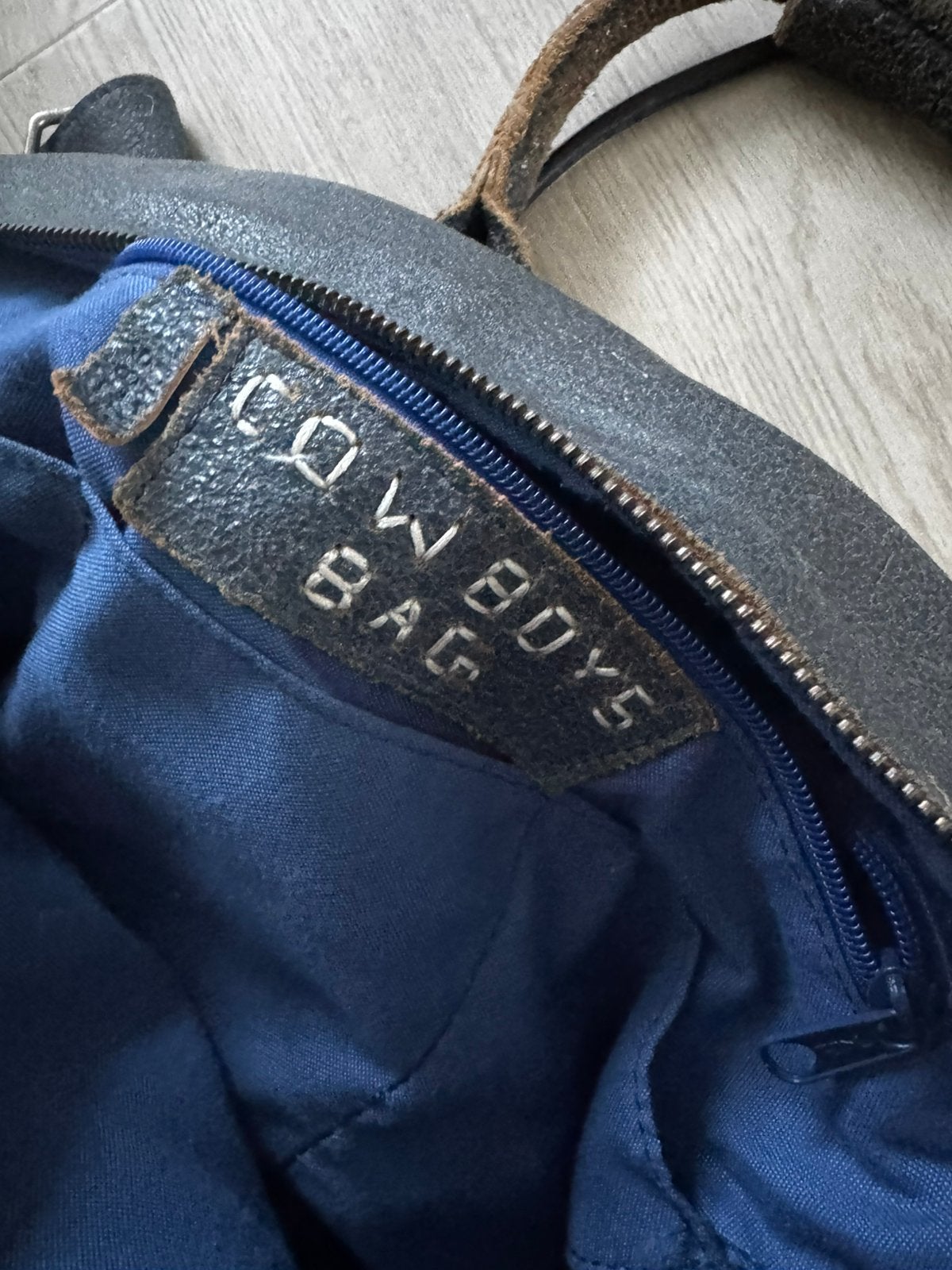Cowboysbag Leren tas - Gebruikt, Sieraden, Tassen en Uiterlijk, Tassen | Damestassen, Ophalen, Gebruikt, Blauw, Schoudertasje