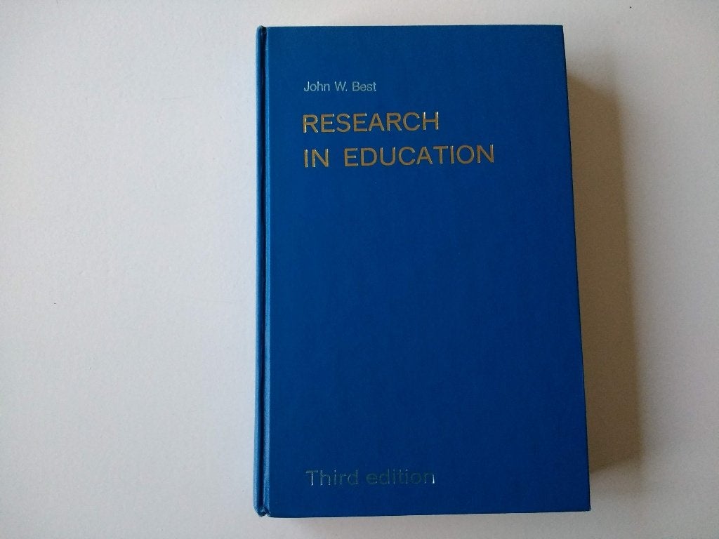 Research in education, John W. Best, onderzoek in onderwijs, Boeken, Studieboeken en Cursussen, Ophalen of Verzenden, Beta, Zo goed als nieuw